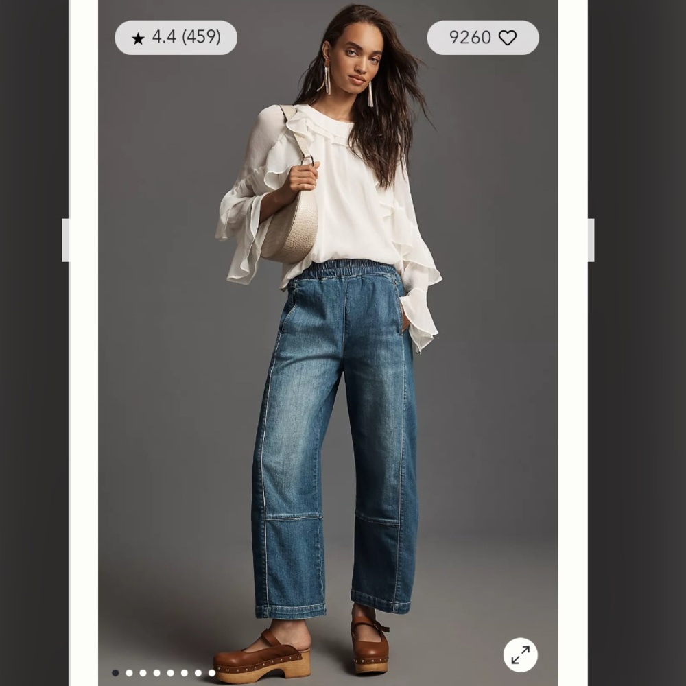 Pilcro Izzie Relaxed Pull-On Barrel Jeans